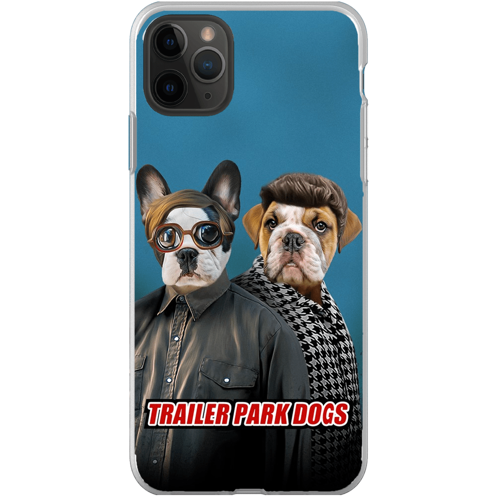 &#39;Trailer Park Dogs 2&#39; Funda personalizada para teléfono con 2 mascotas