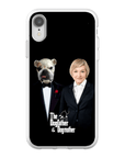 Funda personalizada para teléfono humano o mascota 'The Dogfather &amp; Dogmother'