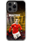 Funda para móvil personalizada 'Austria Doggos Soccer'