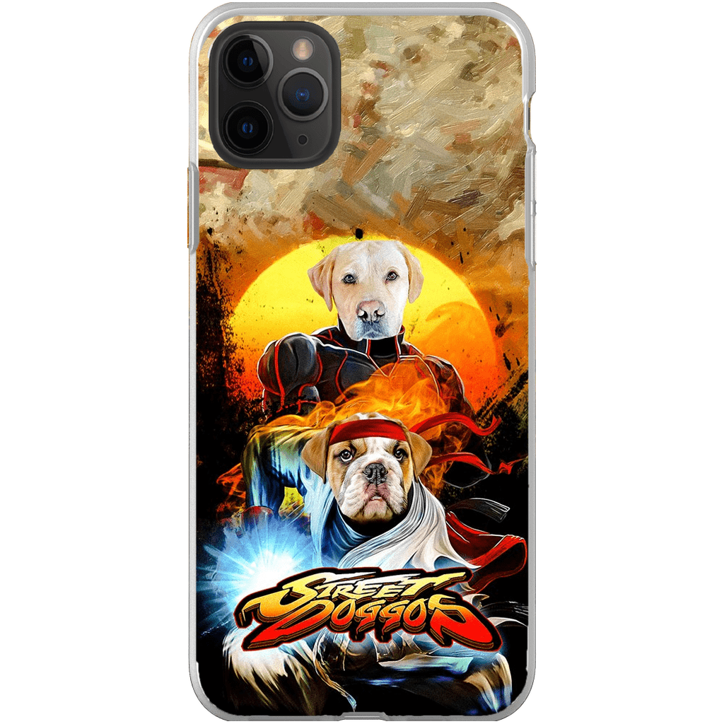 Funda personalizada para teléfono con 2 mascotas &#39;Street Doggos&#39;