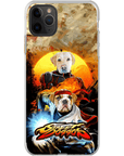 Funda personalizada para teléfono con 2 mascotas 'Street Doggos'