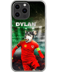 Funda para teléfono personalizada 'Wales Doggos Soccer'