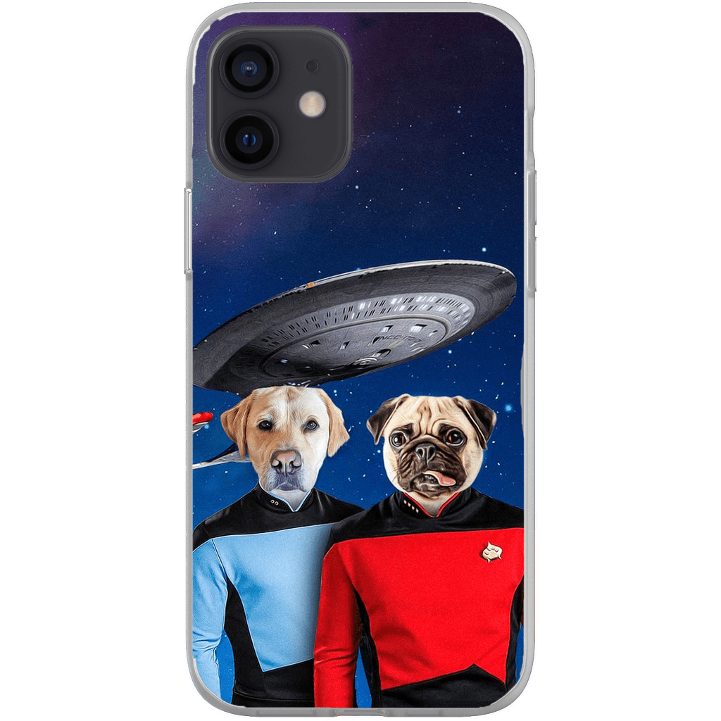 Funda personalizada para teléfono con 2 mascotas &#39;Doggo-Trek&#39;