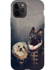 Funda personalizada para teléfono con 2 mascotas 'Duque y Duquesa'