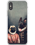 Funda personalizada para teléfono con 2 mascotas 'Duque y Archiduquesa'