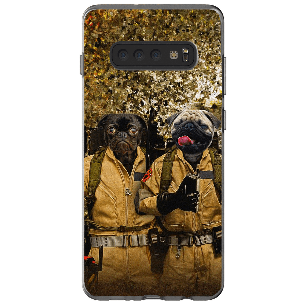 Funda para móvil personalizada con 2 mascotas &#39;Dog Busters&#39;