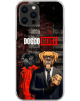 Funda personalizada para teléfono con 2 mascotas 'Doggo Heist'