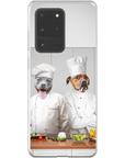 Funda personalizada para teléfono con 2 mascotas 'The Chefs'