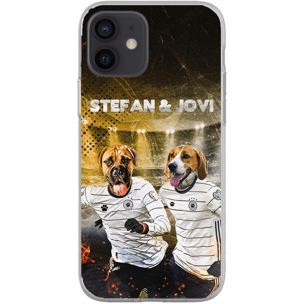 &#39;Alemania Doggos&#39; Funda personalizada para teléfono con 2 mascotas