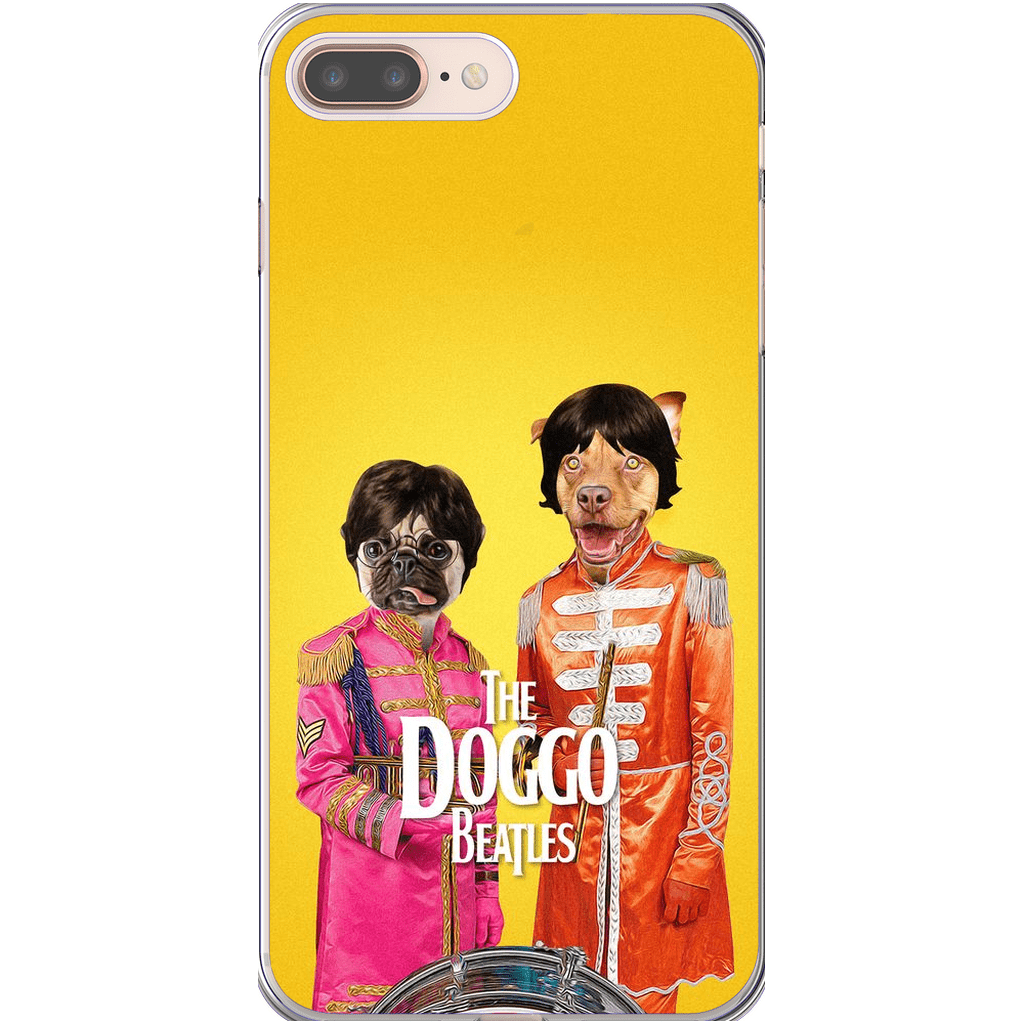 Funda personalizada para teléfono con 2 mascotas &#39;The Doggo Beatles&#39;