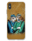 Funda personalizada para teléfono con 2 mascotas 'The Golfers'