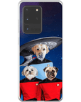 'Doggo-Trek' Funda personalizada para teléfono con 3 mascotas