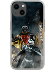 Funda personalizada para teléfono con 2 mascotas 'Bat Dog &amp; Robpaw'