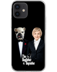 Funda personalizada para teléfono humano o mascota 'The Dogfather &amp; Dogmother'