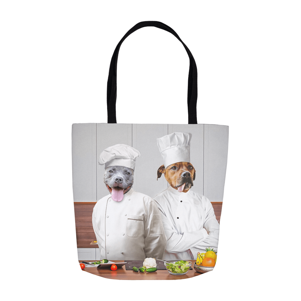 Bolsa Tote Personalizada para 2 Mascotas &#39;The Chefs&#39;