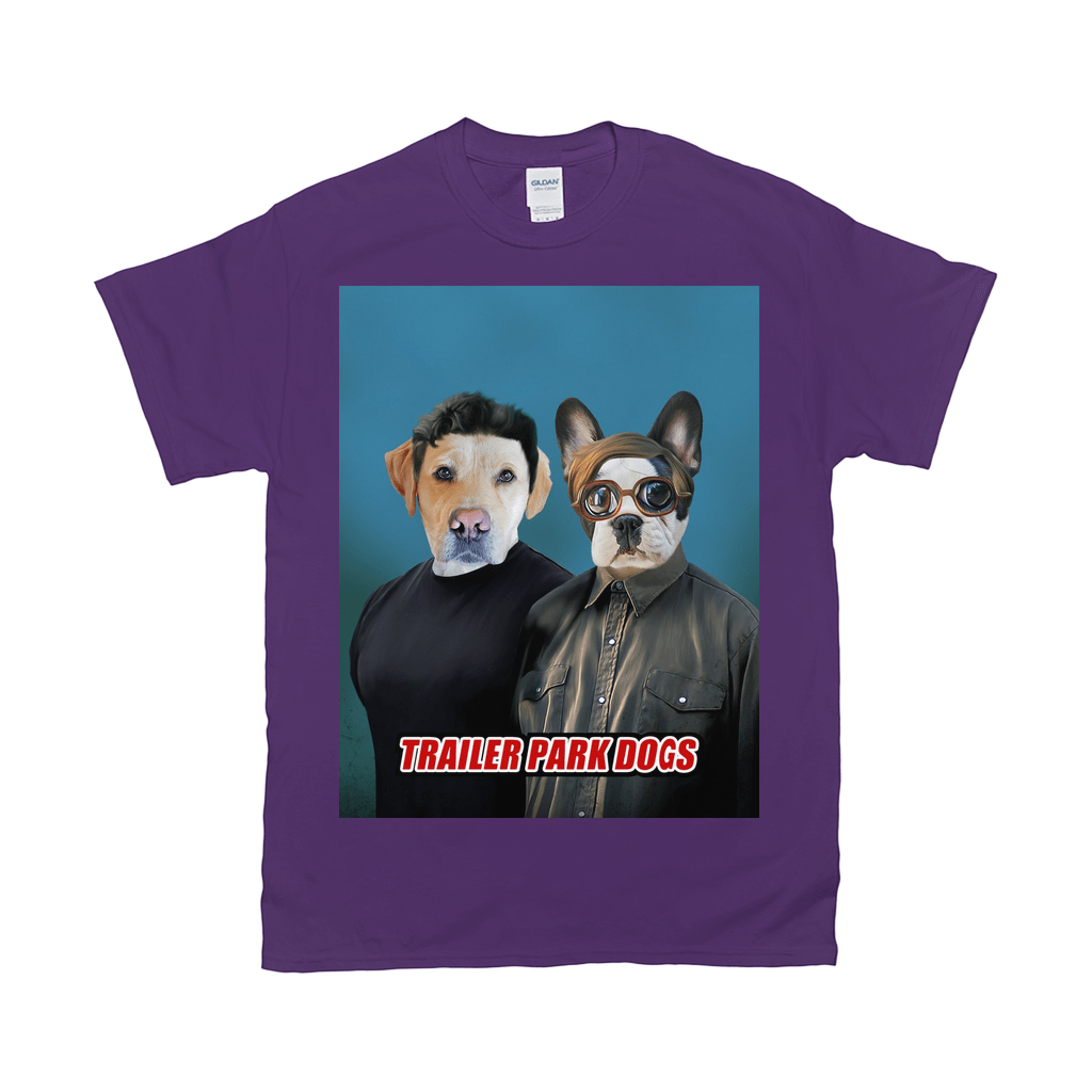 &#39;Trailer Park Dogs 1&#39; Camiseta personalizada para 2 mascotas