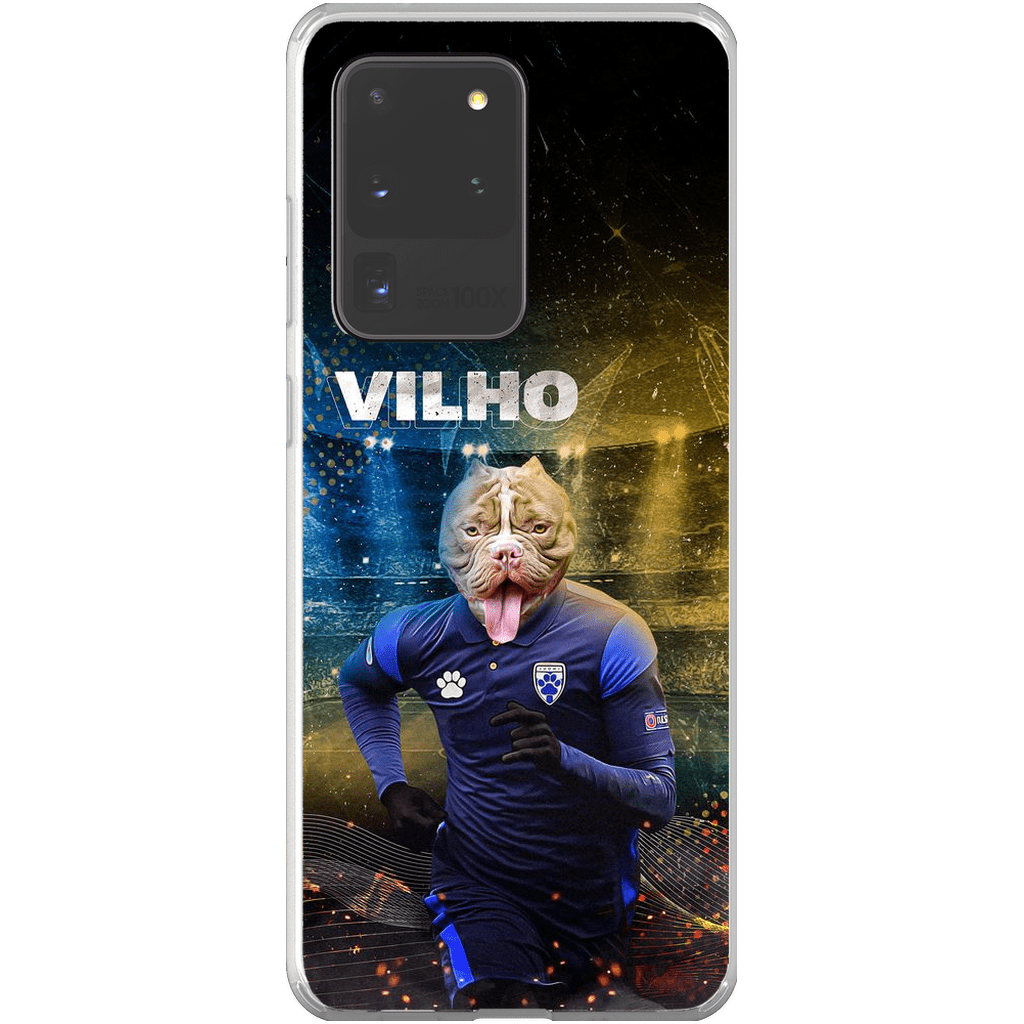 Funda para móvil personalizada &#39;Finland Doggos Soccer&#39;