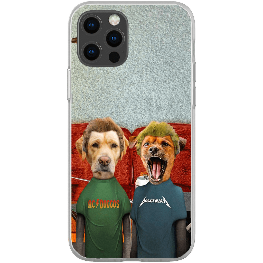 Funda personalizada para teléfono con 2 mascotas &#39;Beavis y Buttsniffer&#39;