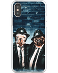 Funda personalizada para teléfono con 2 mascotas 'The Blues Doggos'