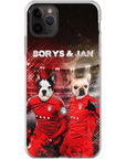 Funda personalizada para teléfono con 2 mascotas 'Poland Doggos'