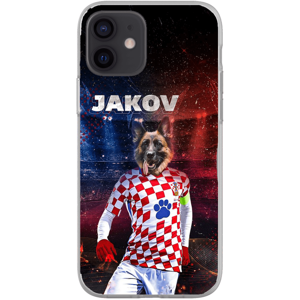 Funda para móvil personalizada &#39;Croacia Doggos Soccer&#39;