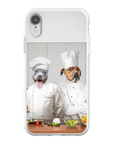 Funda personalizada para teléfono con 2 mascotas 'The Chefs'