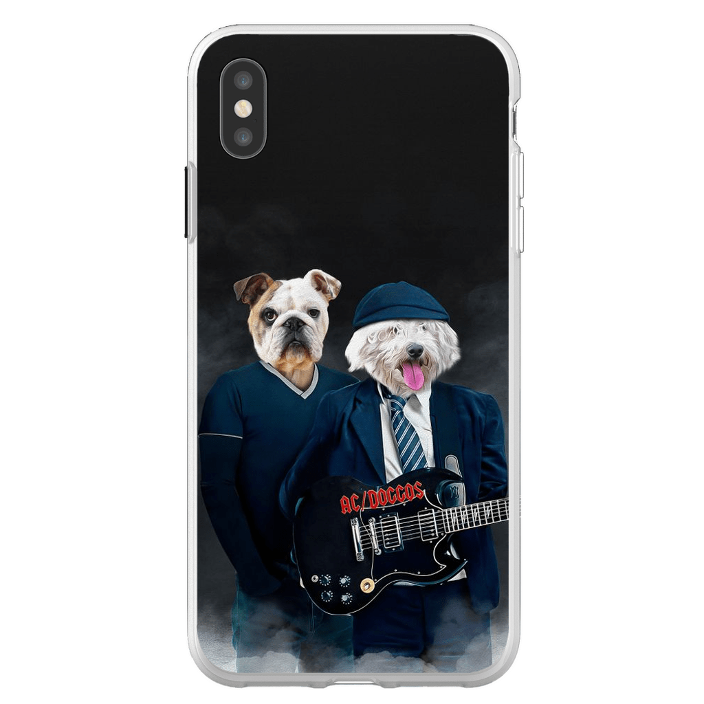 Funda personalizada para teléfono con 2 mascotas &#39;AC/Doggos&#39;