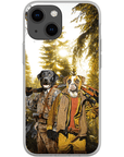 Funda personalizada para teléfono con 2 mascotas 'The Hunters'