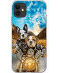 'Harley Wooferson' Funda para Móvil Personalizada con 2 Mascotas