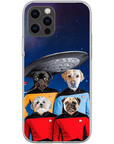 'Doggo-Trek' Funda personalizada para teléfono con 4 mascotas