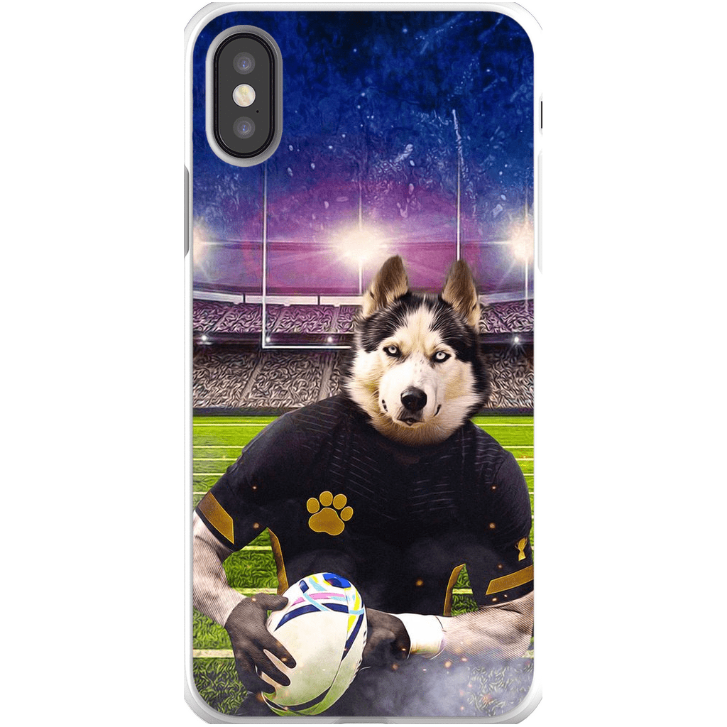 Funda para móvil personalizada &#39;El jugador de rugby&#39;