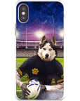 Funda para móvil personalizada 'El jugador de rugby'