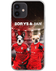 Funda personalizada para teléfono con 2 mascotas 'Poland Doggos'