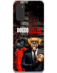 Funda personalizada para teléfono con 2 mascotas 'Doggo Heist'