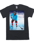 Camiseta personalizada para mascotas 'El jugador de hockey'