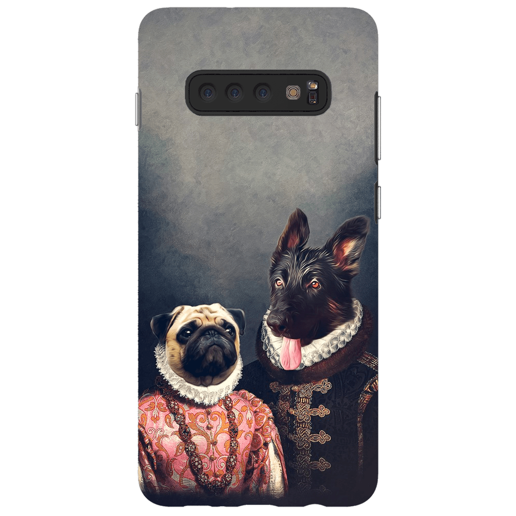 Funda personalizada para teléfono con 2 mascotas &#39;Duque y Archiduquesa&#39;