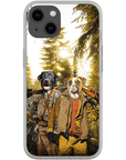 Funda personalizada para teléfono con 2 mascotas 'The Hunters'