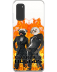 Funda personalizada para teléfono con 2 mascotas 'Charlie's Doggos'