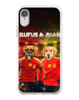 'Spain Doggos' Funda personalizada para teléfono con 2 mascotas