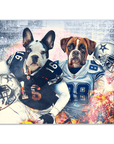 Póster Personalizado para 2 mascotas 'Dallas Doggos'