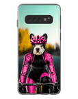 Funda para móvil personalizada 'La ciclista femenina'