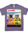 Camiseta personalizada para 2 mascotas 'The Beach Dogs' 