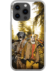 Funda personalizada para teléfono con 2 mascotas 'The Hunters'