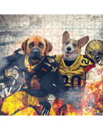 Rompecabezas personalizado de 2 mascotas 'New Orleans Doggos'