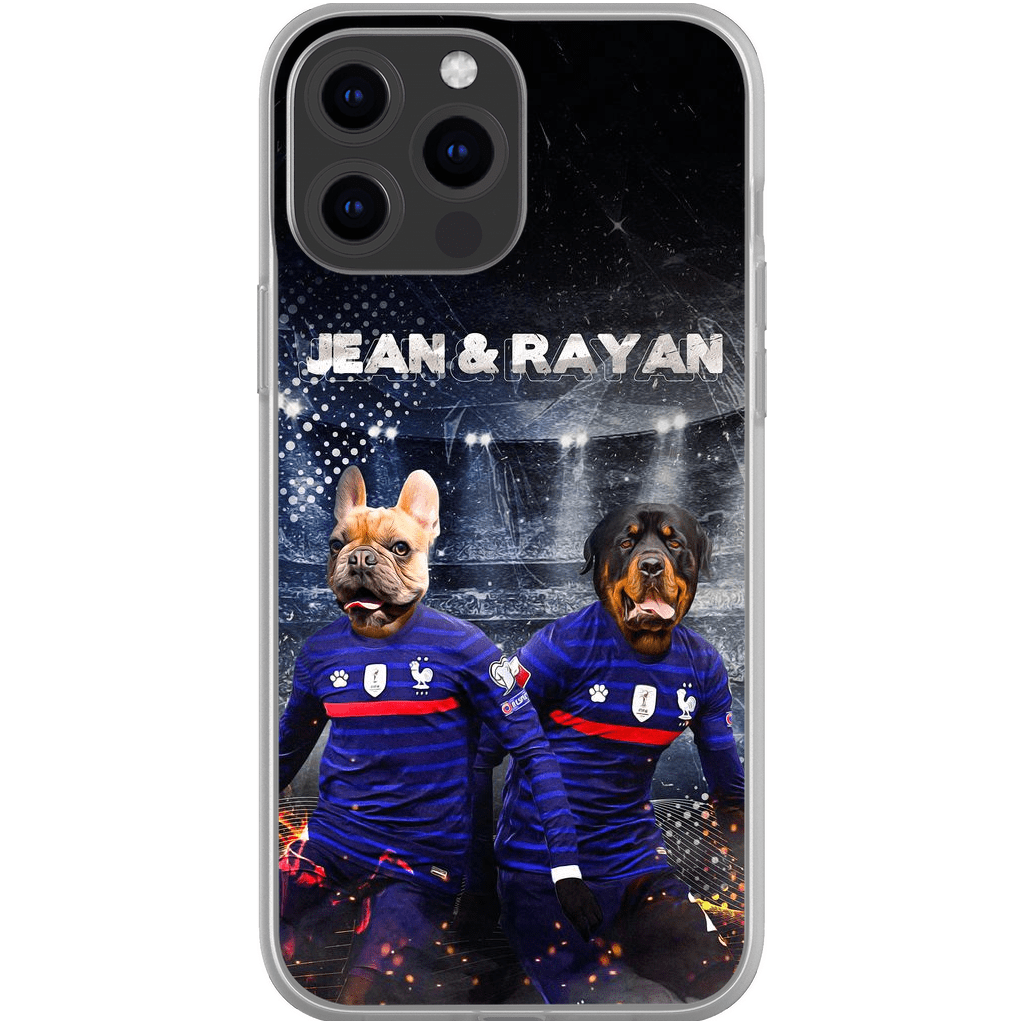 Funda personalizada para teléfono con 2 mascotas &#39;France Doggos&#39;