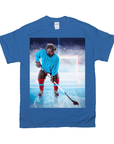 Camiseta personalizada para mascotas 'El jugador de hockey'