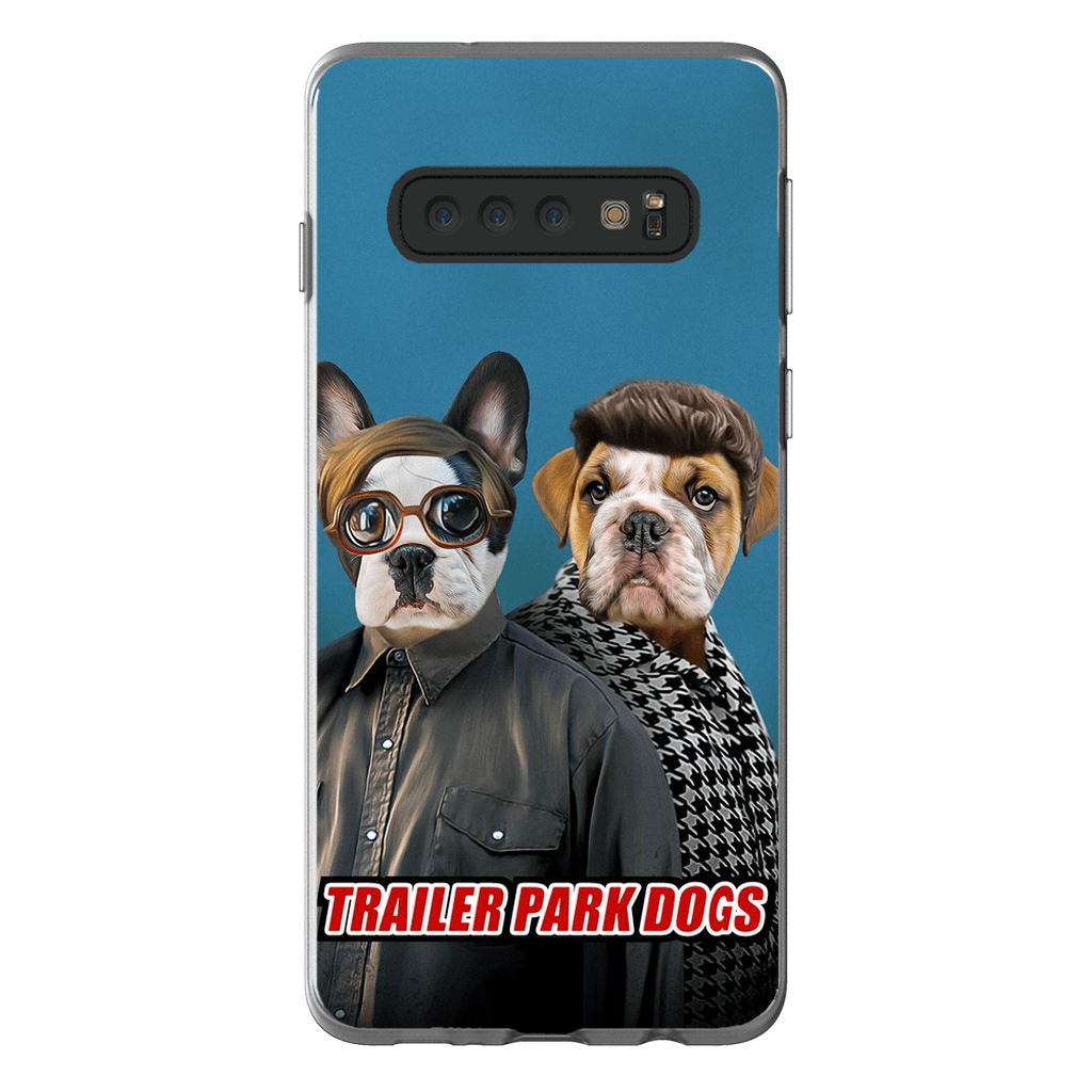 &#39;Trailer Park Dogs 2&#39; Funda personalizada para teléfono con 2 mascotas