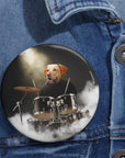 El pin personalizado del baterista