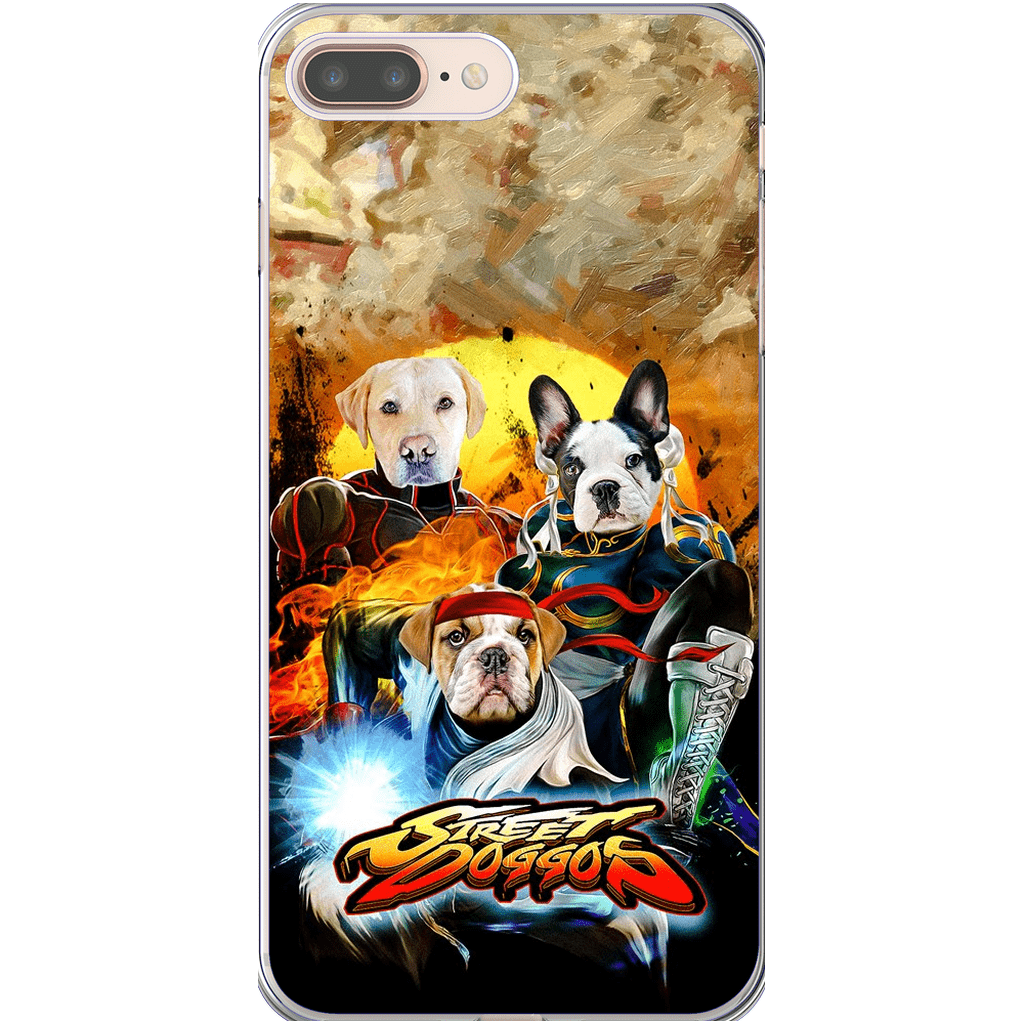 &#39;Street Doggos&#39; Funda personalizada para teléfono con 3 mascotas