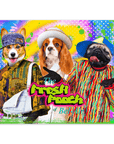 Póster personalizado con 3 mascotas 'The Fresh Pooch'